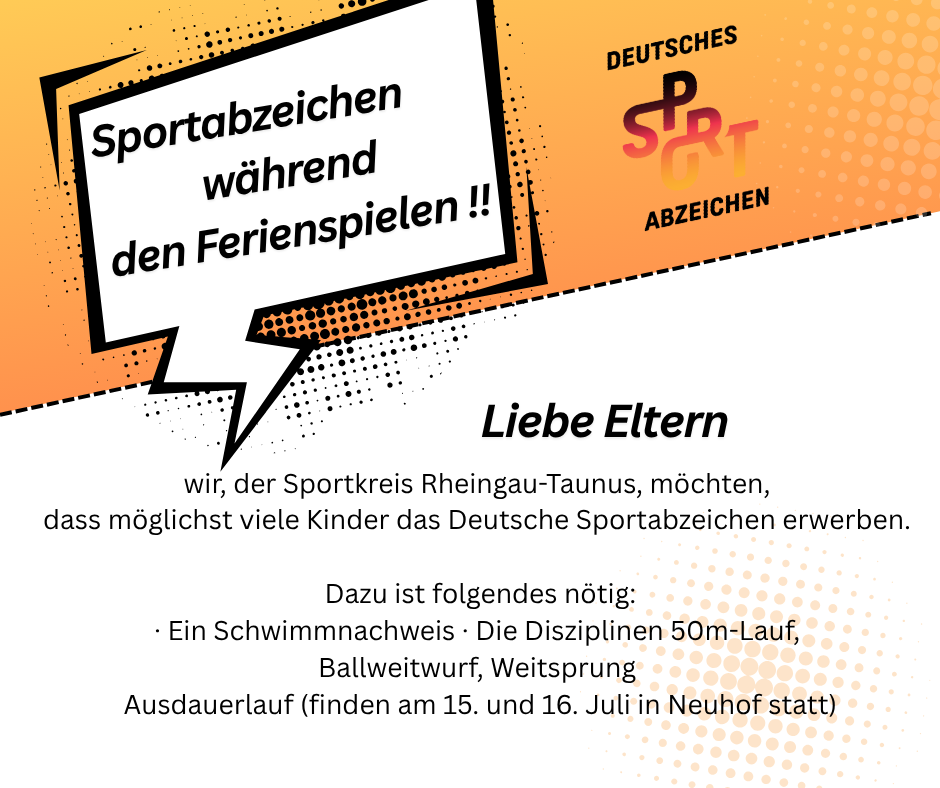 Erwerbe das Sportabzeichen beim AWO Ferienspaß in Taunusstein